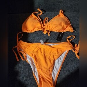Vibrant Orange Bikini Set Tempt Me